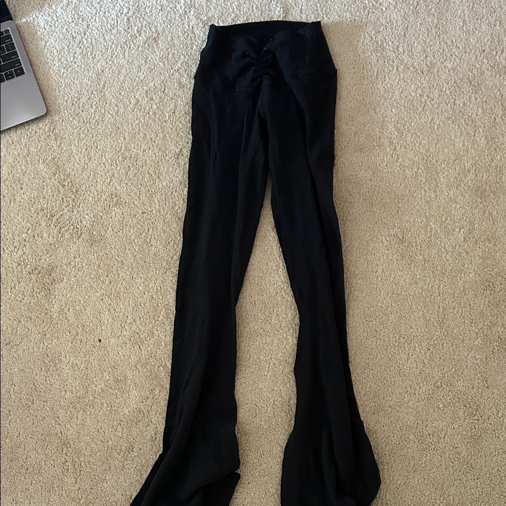 Aerie Offline Crossover Waffle Flare Leggings